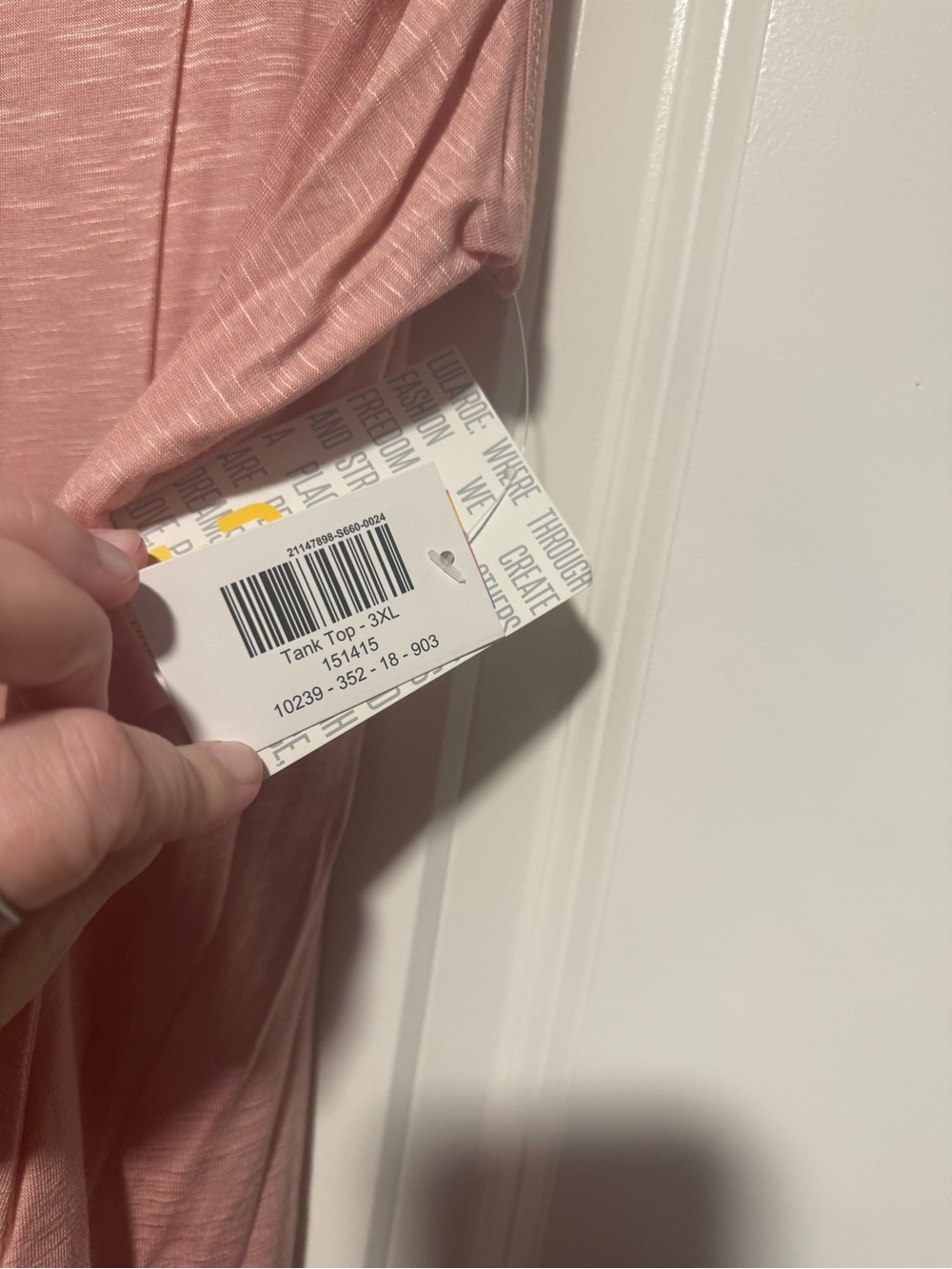 LuLaRoe Dusty Rose Scoop Neck Tank - Picture 2 of 2